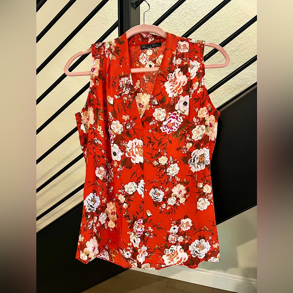 Women’s Blouse, Rose & Olive, Size Small